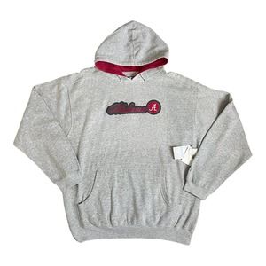 NEW Vintage Starter Alabama Crimson Roll Tide Hoodie Y2K Size XL Gray Red RARE
